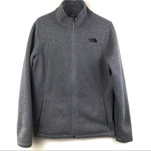 The North Face Gray Zip Up Sweater